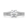 Round Diamond Ring with Split Shank Band