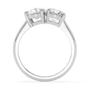 Two Stone Diamond Engagement Ring 4