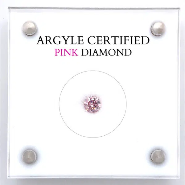 arglye pink diamond case 0.20Ct 6P VS2 405942 new