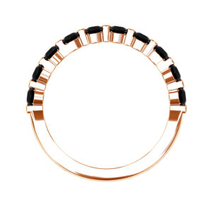 black diamond eternity ring in rose gold 3