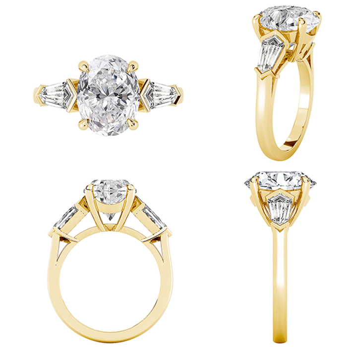 custom engagement ring design renders