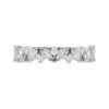 marquise and round diamond eternity ring