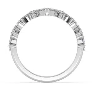 marquise and round diamond eternity ring 4