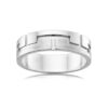 mens jigsaw platinum ring