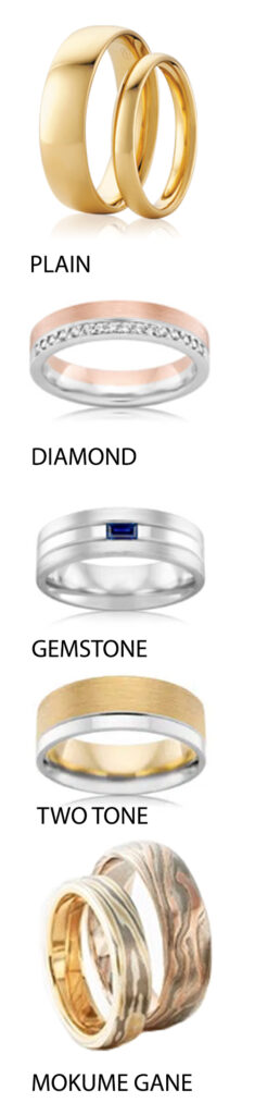 mens wedding ring styles