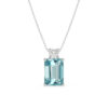 aquamarine and diamond pendant1