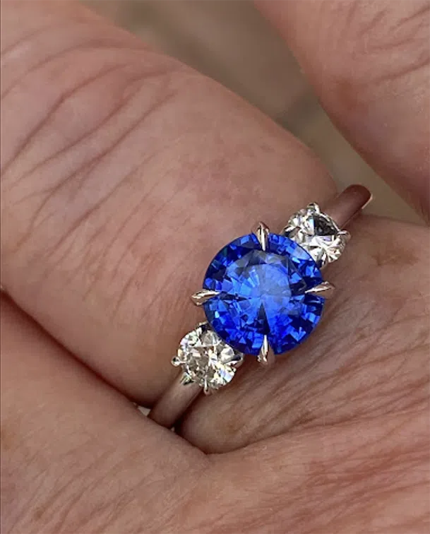 upgrade to sapphire engagement ring