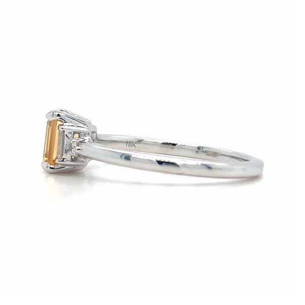 yellow sapphire diamond ring