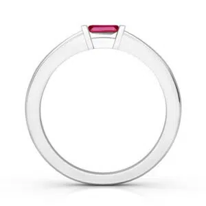 baguette ruby stacking ring 1