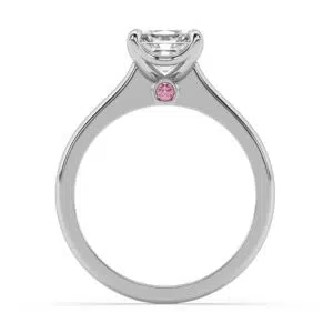 classic princess cut solitaire engagement ring 1