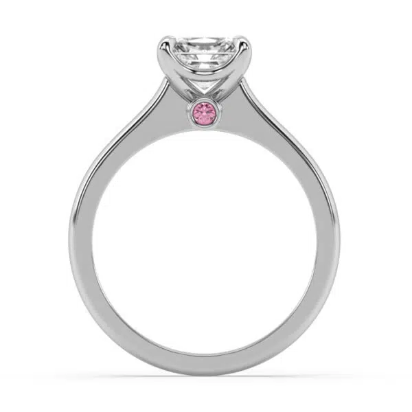 classic princess cut solitaire engagement ring 1