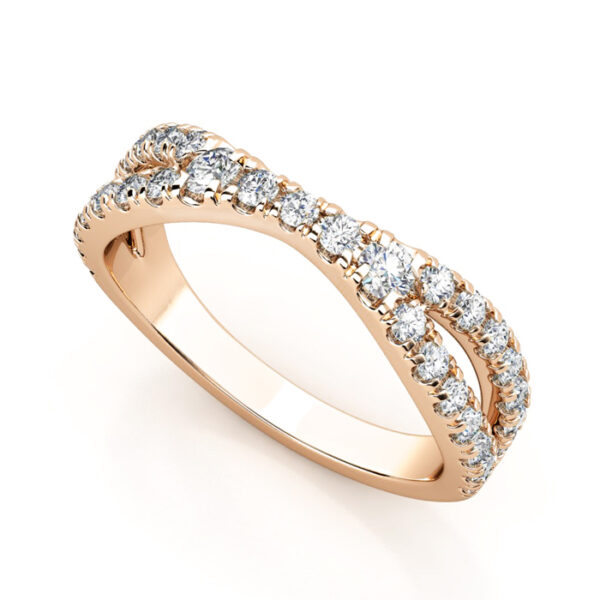 diamond split band wedding ring rg 1