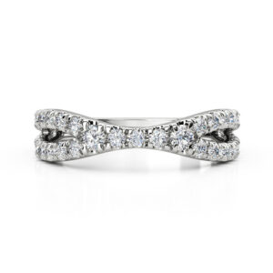 diamond split band wedding ring wg 4