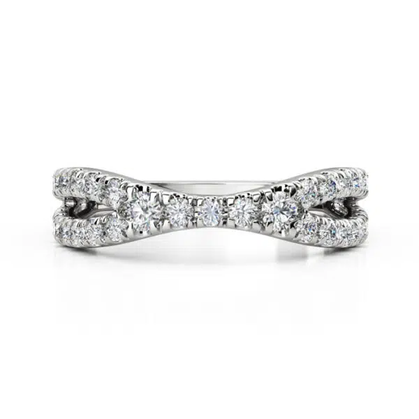 diamond split band wedding ring wg 4