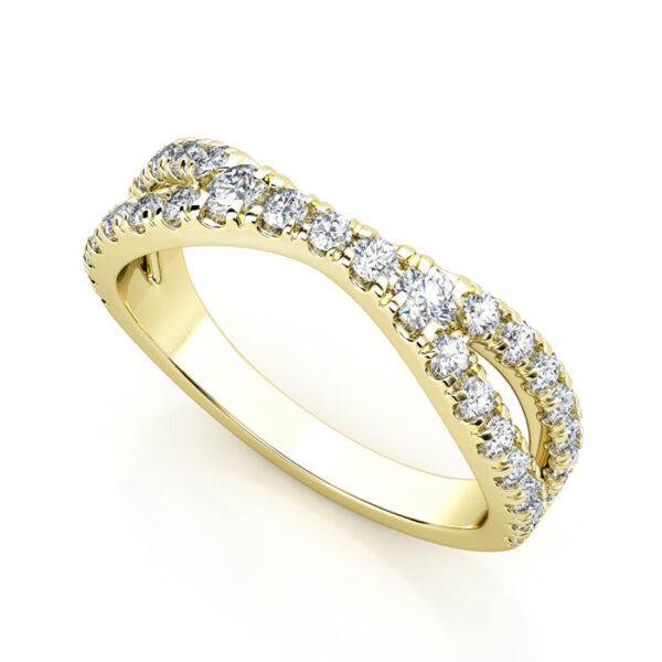 diamond split band wedding ring yg 1