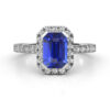 emerald cut sapphire halo engagement ring 4