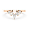 fitted diamond wedding ring rose gold 1