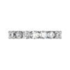 flat claw half diamond eternity ring 1