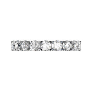 flat claw half diamond eternity ring 1