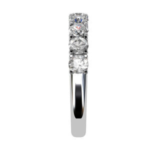 flat claw half diamond eternity ring 4