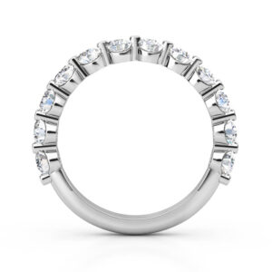 half diamond eternity ring with horizontal claws wg 1