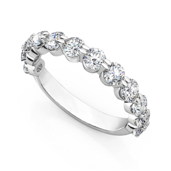 half diamond eternity ring with horizontal claws wg 2