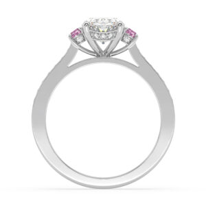 oval diamond engagement ring with pink diamonds 2