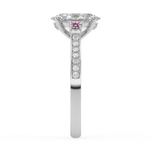 oval diamond engagement ring with pink diamonds 4