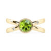 round peridot bezel set dress ring 1