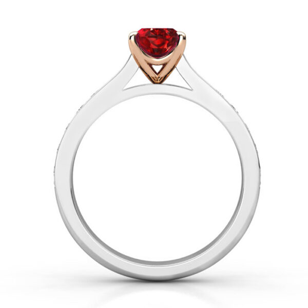 ruby with diamonds in band 1