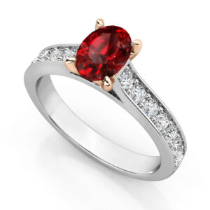 ruby with diamonds in band 2