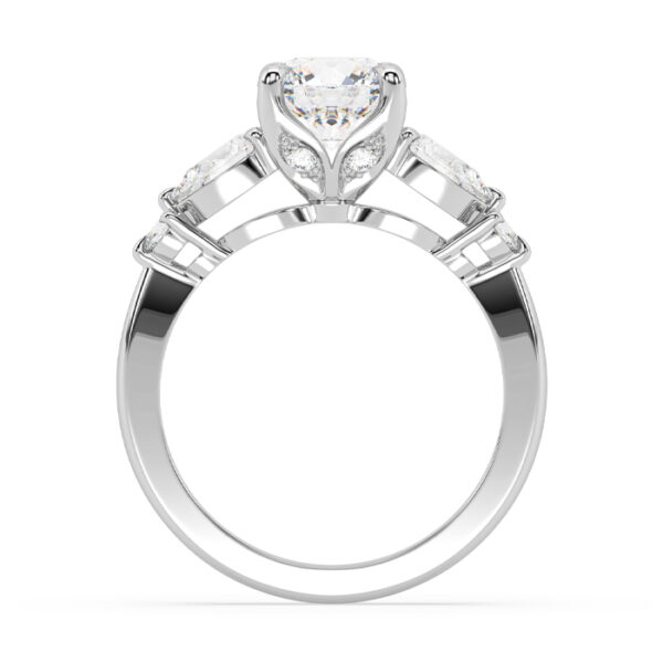 Five Stone Round Diamond Engagement Ring