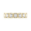 bezel set emerald cut dress ring