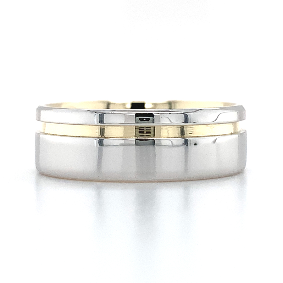 mens two tone ring