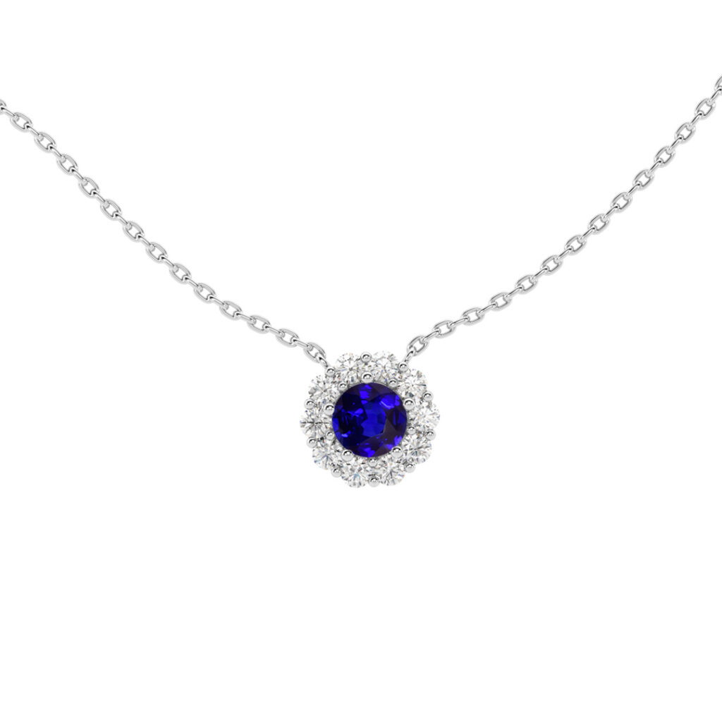 Eternal Blossom Sapphire Pendant RENDER
