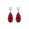 Ruby Teardrop Earrings