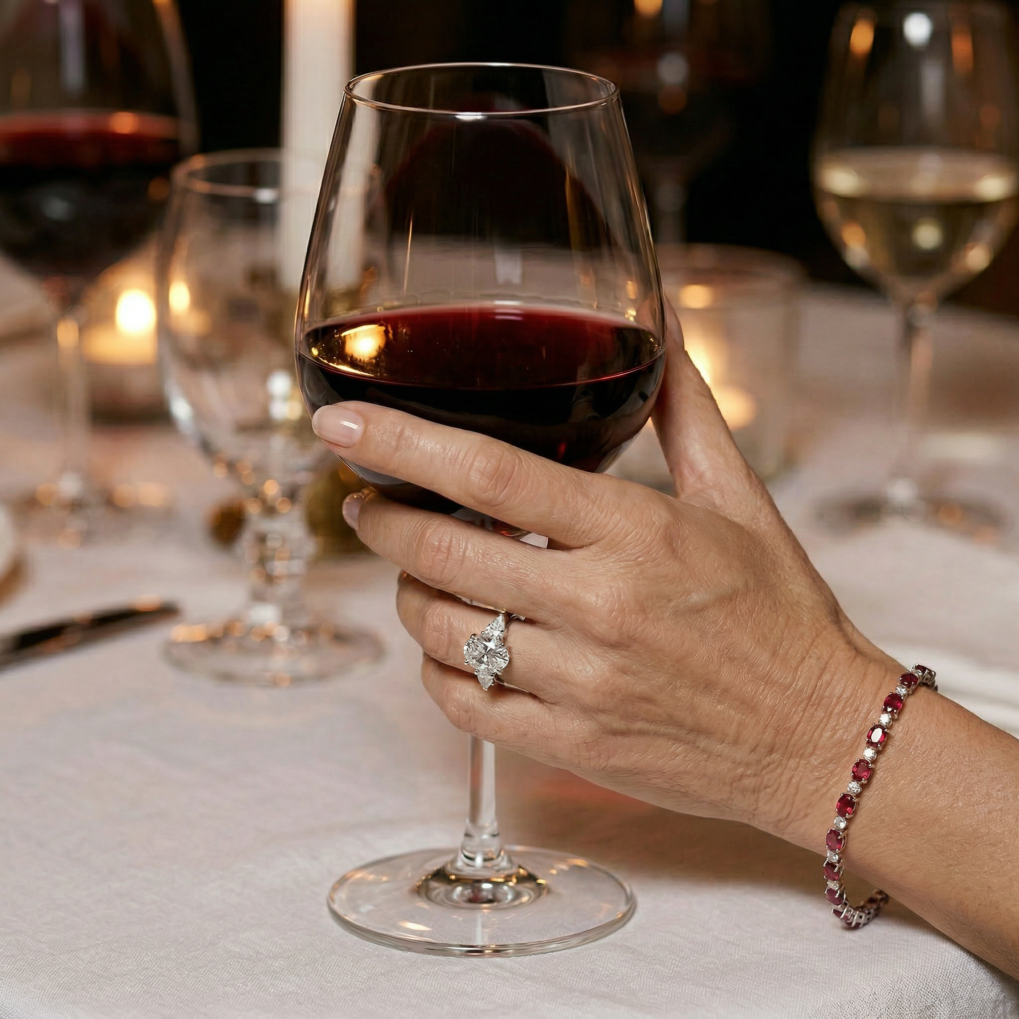 RubyLineBracelet+Ring